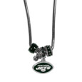 New York Jets Euro Bead Necklace